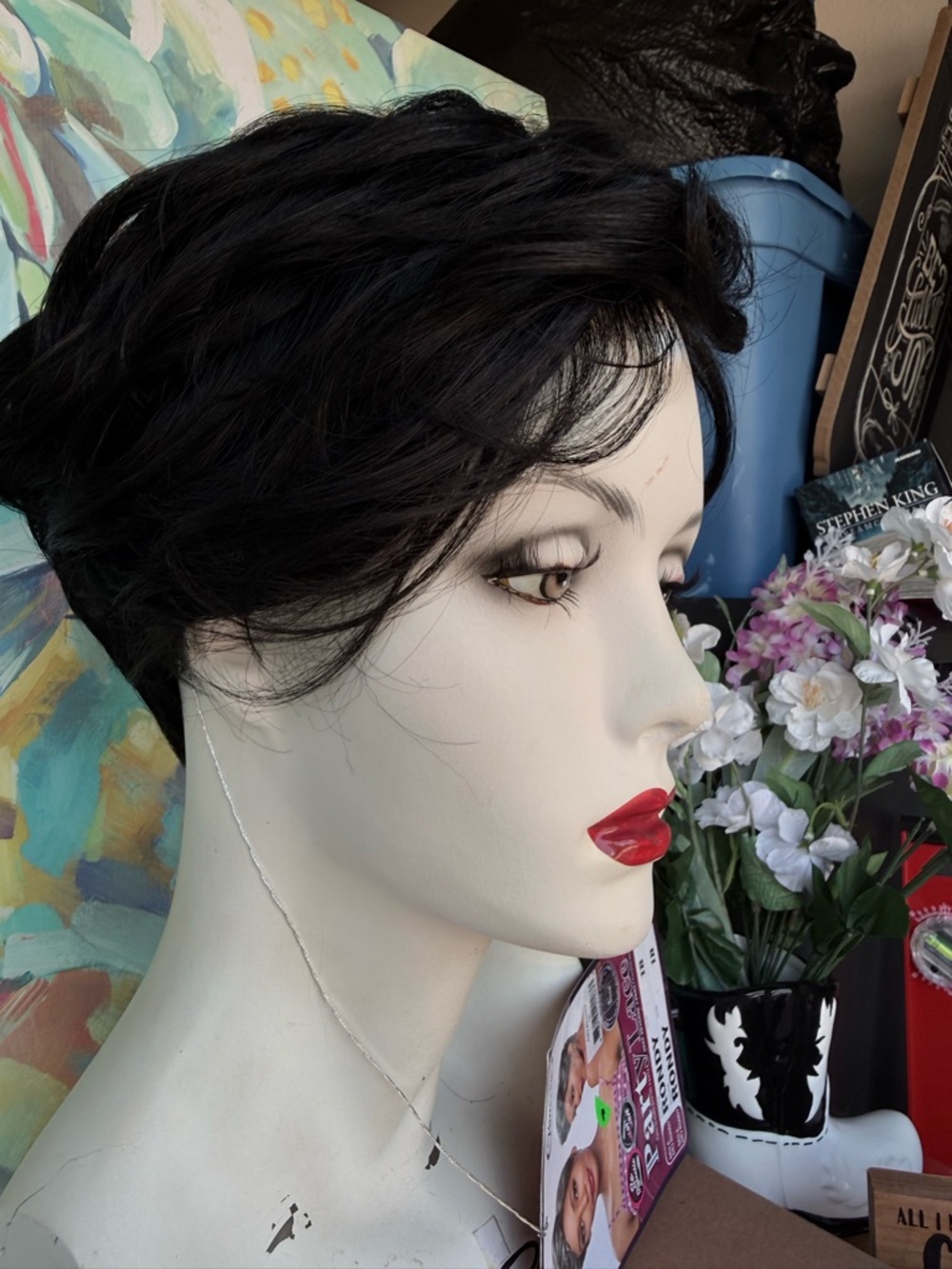 Short Black Pixie Wig for Women - Sleek Natural Look